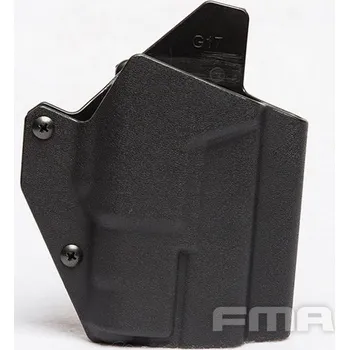 Airsoft Opaskové plastové pouzdro pro Glock se svítilnou - černé, krátké, FMA