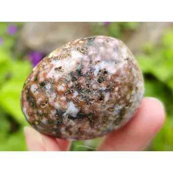 Přírodní kámen Leštěný kámen jaspis oceánový (77g)