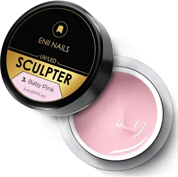 Lak na nehty ENII NAILS Sculpter 3 Baby pink - stavební UV/LED gel 5 ml