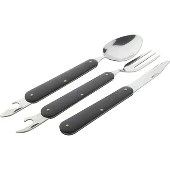 Outdoor vaření Platoon kempinkový příbor 5 Držadlo vidličky, 40 x 10 Tampontisk, 1 barva