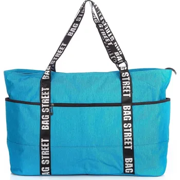 Bag Street Velká volnočasová taška tyrkysová 2109