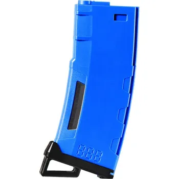 Sportovní střelba Lancer Tactical Polymerový zásobník Speed M4 na 130 ran, tlačný - modrý
