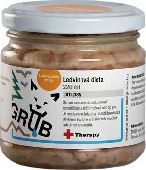 Krmivo pro psa Grub Barf Ledvinová dieta pro psy a kočky drůbeží 220 ml