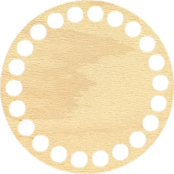 JarisWood Dno/podtácek na háčkování kruh průměr 12 cm Povrchová úprava: Bez povrchové úpravy