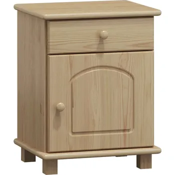 Noční stolek Max-i Noční stolek ze dřeva SANDVIK NORE Zvolte barvu:: surové dřevo