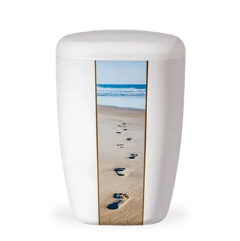 Smuteční dekorace Ekologická urna Luna - Stopy v písku