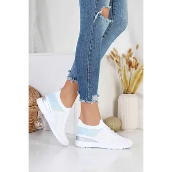 Dámské tenisky DoAndBe Ponožkové tenisky na klínku J591-3WH.BL Velikost: 39