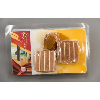 Uchycení záclony a závěsu Magnet na závěsy (2xkusy) - čtvereček skořicový