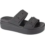 Černé nazouváky na platformě Crocs Brooklyn Low Wedge Sandal 207431-001 Velikost: 39/40