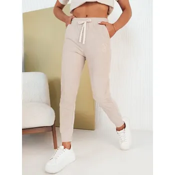 Dstreet Trendy dámské béžové tepláky Bear