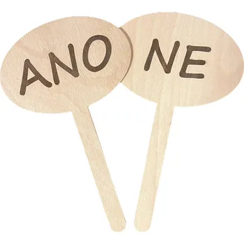 JarisWood Oboustranná cedulka ANO/NE