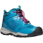 Dětské boty Keen Wanduro Mid WP Youth fjord blue/fuchsia purple 19EU