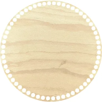 JarisWood Dno na košík háčkovaný kruh průměr 25 cm Povrchová úprava: Bez povrchové úpravy