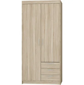 Šatní skříň Skříň TEKEN 2D 3S, dub sonoma + vyzvednutí ZDARMA