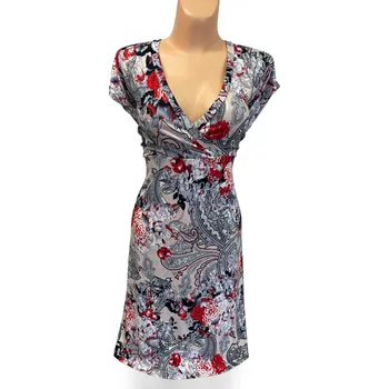 Dámské šaty Šaty pro svatební matky 38, 48 GREGORIE, Barva Šedá, Velikost M 38 , Materiál 96% Viskoza 4% Lycra