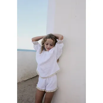 LiiLU dívčí mušelínová halenka SS24 - 047 Velikost: 152 100% organická bavlna