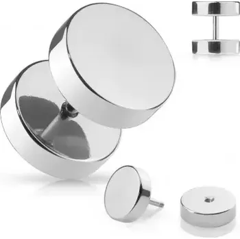 Piercing Piercing falešný plug Stříbrný