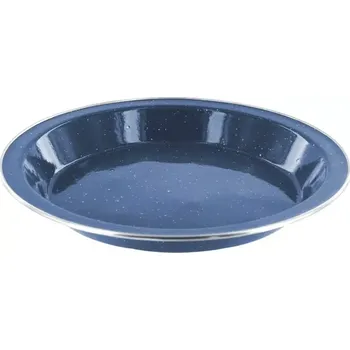 Talíř Smaltovaný plechový talíř HIGHLANDER modrý (Plechový hluboký talíř DELUXE s povrchovým smaltem - western styl.)