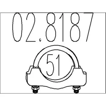 Spojovací trubky, výfukový systém MTS 02.8187