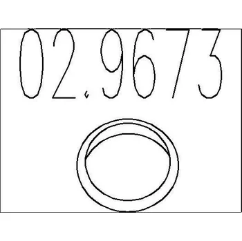 Těsnění výfuku Těsnění, výfuková trubka MTS 02.9673