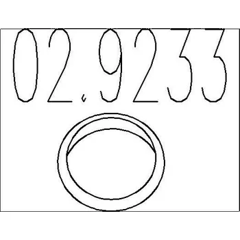 Těsnění výfuku Těsnění, výfuková trubka MTS 02.9233