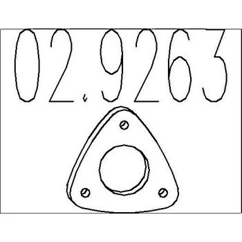 Těsnění výfuku Těsnění, výfuková trubka MTS 02.9263