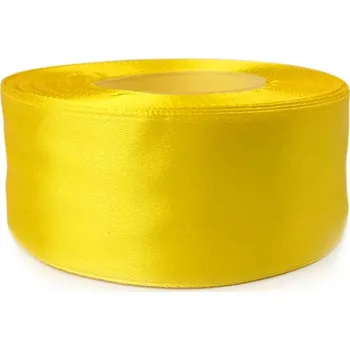 Stuha Saténová stuha žlutá 50mm (Saténová stuha žlutá 50mm)