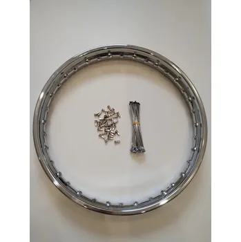 Kolo pro motocykl Jawa 350/634-640 a ČZ kompletní český výplet kola chrom a ráfek