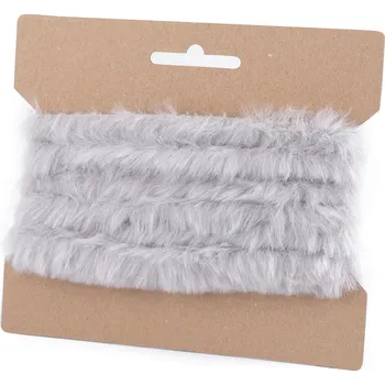 Oděvní / dekorační kožešinový proužek plochý, řezaný šíře 2 cm