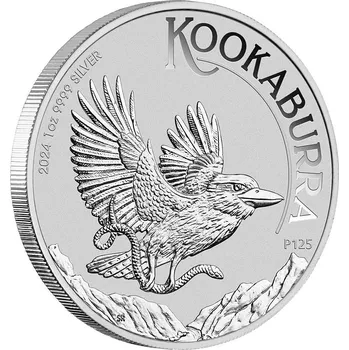 Perth Mint Australian Kookaburra stříbrná mince 1oz 2024