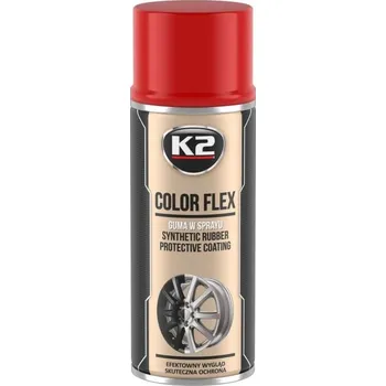 K2 COLOR FLEX - Ochranný nátěr ze syntetického kaučuku (červený), 400ml