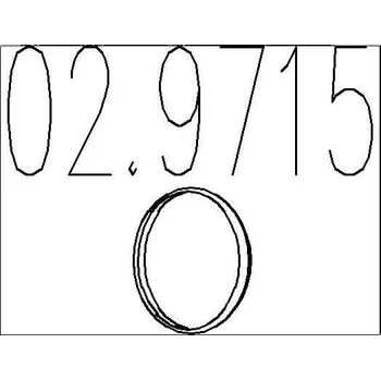 Těsnění výfuku Těsnicí kroužek, výfuková trubka MTS 02.9715