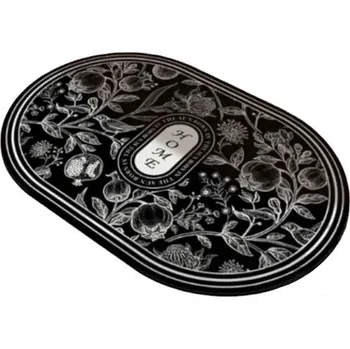 Koupelnová předložka Flamenco Mystique Vintage květinová koupelnová rohožka, 60x90 cm, polyester, antipoślizgový spodní