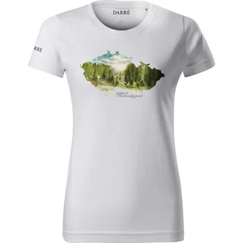 Dámské tričko DARRÉ Dámské tričko Šumava - bílá Velikost: M