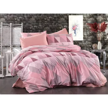 Povlečení Smolka Krepové povlečení 140x200 - Koso růžové