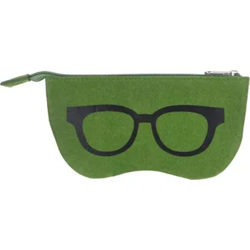 Brýlová obroučka Kapsa na brýle se zipem - Zelená