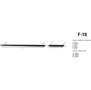 Lišta karosérie Boční lišty na dveře Suzuki Swift 3dv 2010-2017 F18 | Rider