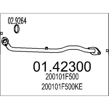 Výfuková trubka Výfuková trubka MTS 01.42300
