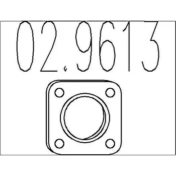 Těsnění výfuku Těsnění, výfuková trubka MTS 02.9613