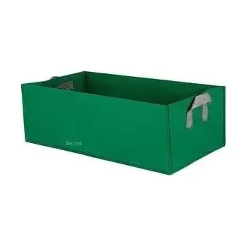 Květináč Textilní 50l truhlík s uchy | Pěstební textilní květináč - ZELENÁ