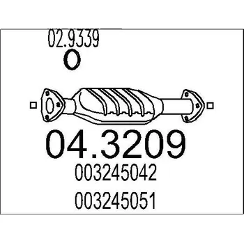 Katalyzátor Katalyzátor MTS 04.3209