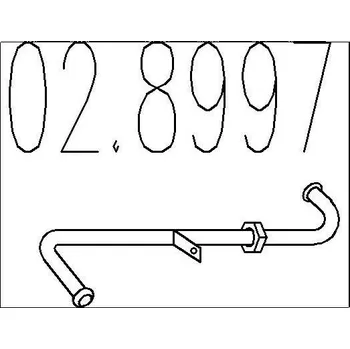 Výfuková trubka Spojovací trubky, výfukový systém MTS 02.8997