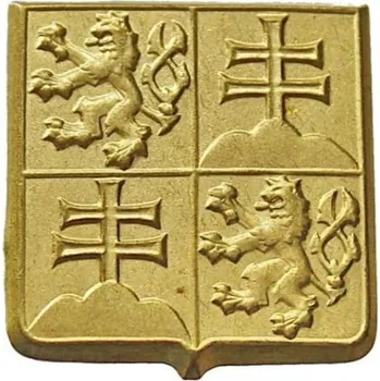 Odznak na čepici ČSFR zlatý