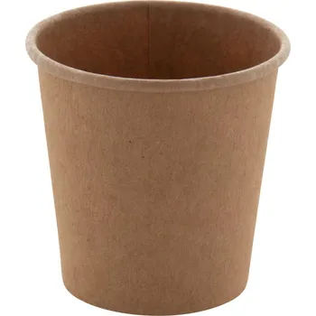 Jednorázové nádobí Papcap S papírový kelímek, 120 ml TAMPONTISK (MAX. 4 BARVY, 20 X 30MM) 1 barva 100 PŘEDNÍ STRANA