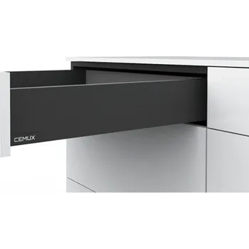 Nábytkové kování Cemux Zásuvka H BOX výška 84 mm - barva antracitová Jmenovitá délka [mm]: 350