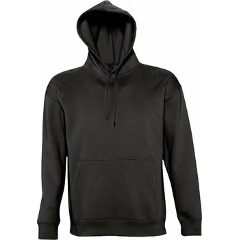 Pánská mikina Sol's Unisex klokanka Slam s vegan certifikací, směs 50 % bavlna, 50 % polyester Barva: Černá, Velikost: XXL L420