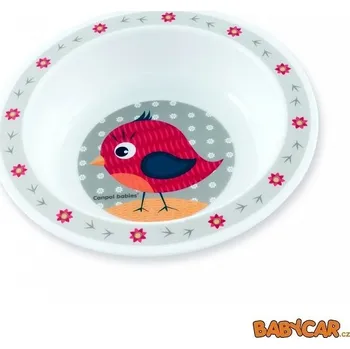 dětská jídelní sada Canpol babies Plastová miska CUTE ANIMALS 270 ml - PTÁČEK