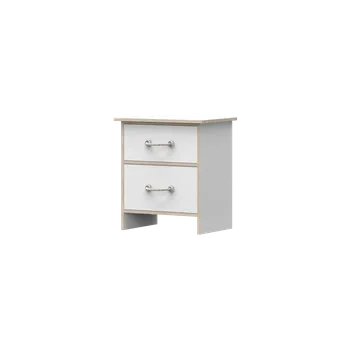 Noční stolek IDZ Noční stolek KOSMO 22, 54 cm Bílá/Dub Sonoma