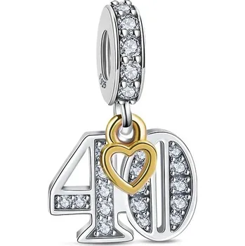 Přívěsek NUBIS® Přívěsek korálek na náramek číslovka 40 - BK088