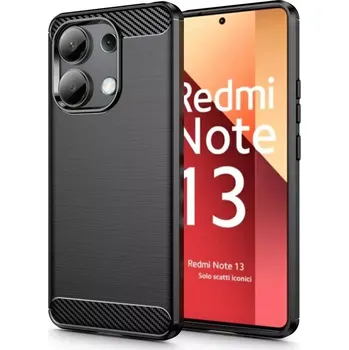 Pouzdro na mobilní telefon Kryt Xiaomi Redmi Note 13 4G Tech-Protect TPU Carbon černý